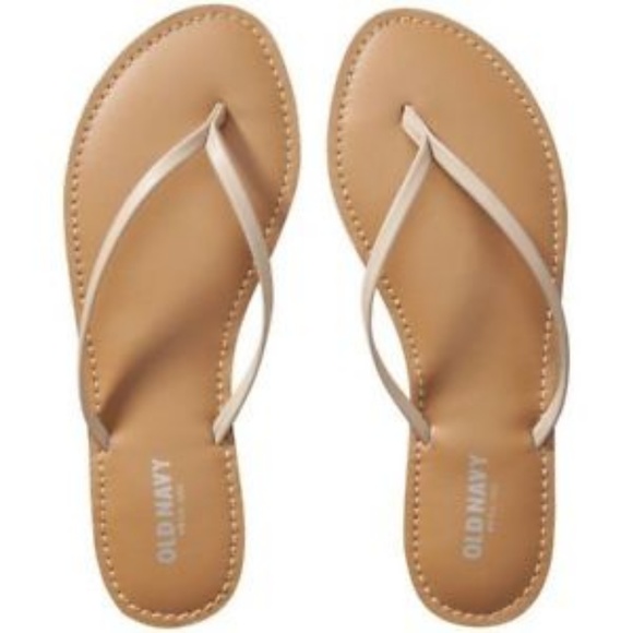 old navy leather flip flops